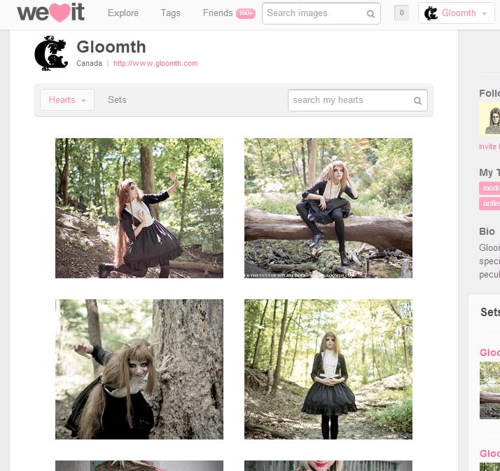 gloomth on we heart it