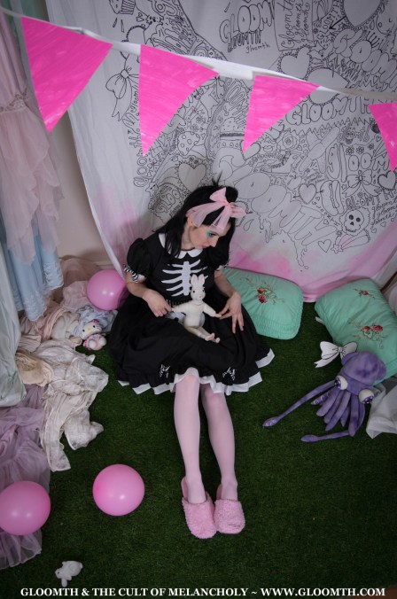 gloomth skeleton dress
