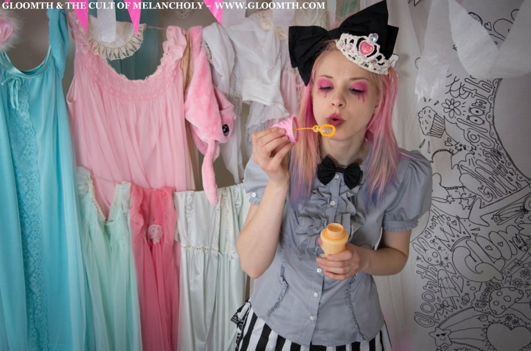 gloomth tuxedo blouse