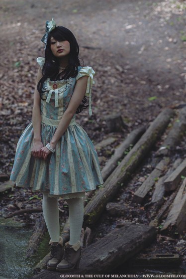 gloomth blue lolita dress