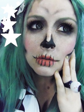cute skeleton makeup