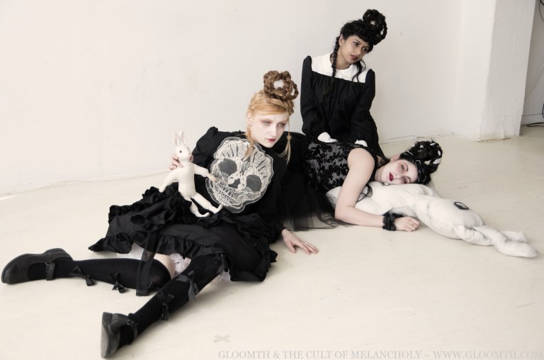 memento mori embroidered skull dress gloomth