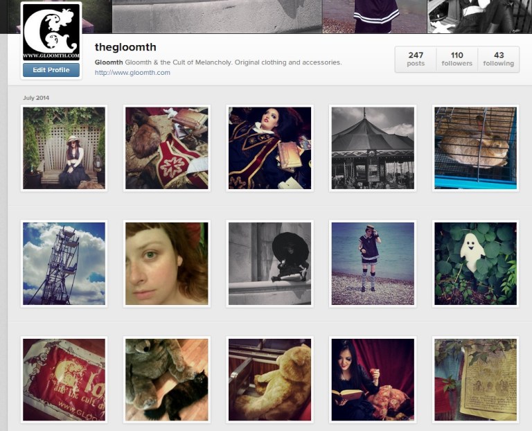 gloomth official instagram