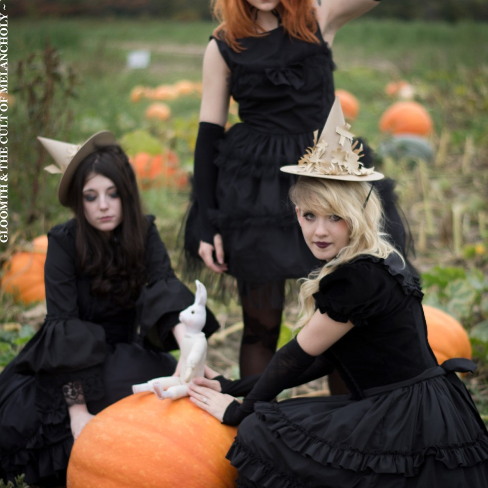 gloomth halloween teen witch pumpkin patch goth gothic girls
