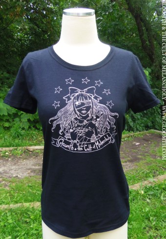 gloomth lolita cutsew gothic eyepatch tshirt