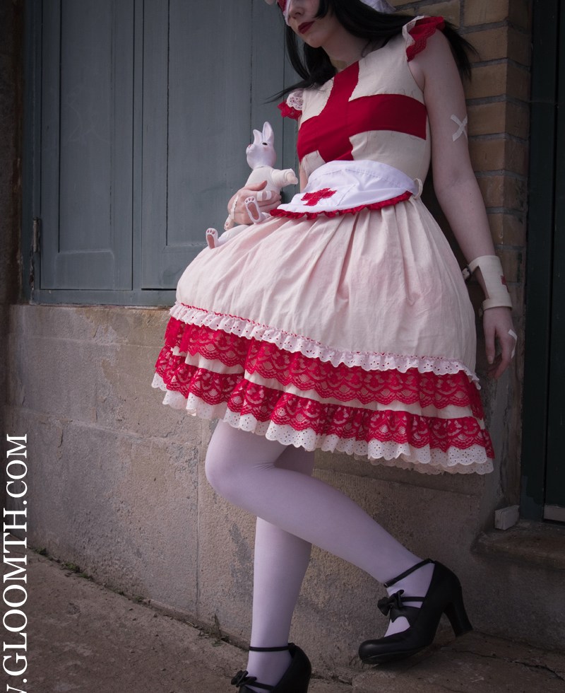gurololita halloween nurse dress gloomth