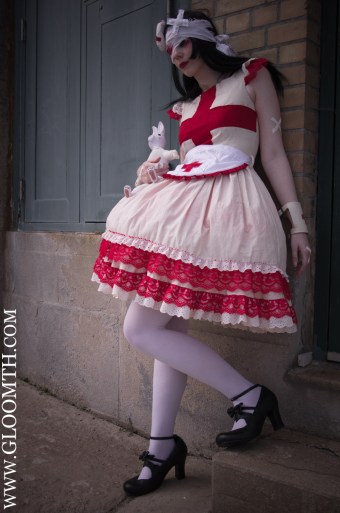 gurololita halloween nurse dress gloomth
