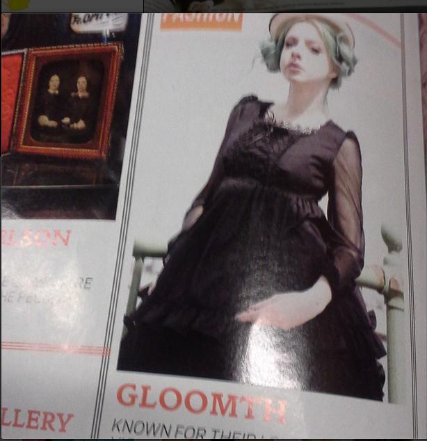 gothic beauty magazine gloomth fine lines model