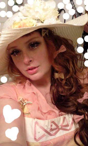 gerogia peach southern belle costume lolita outfit redhead taeden