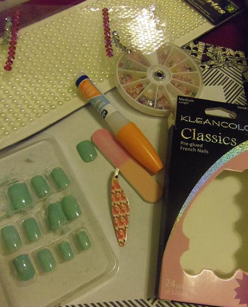 diy gyaru deco nails tutorial 3d fake nails