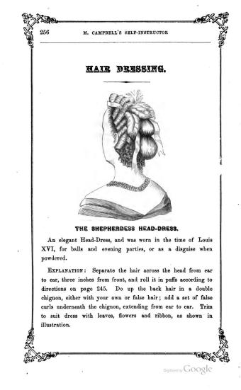 victorian hairwork hair pieces