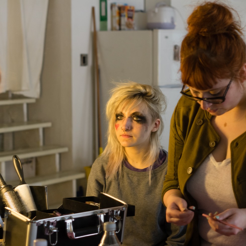 behind the scenes at a gloomth photoshoot