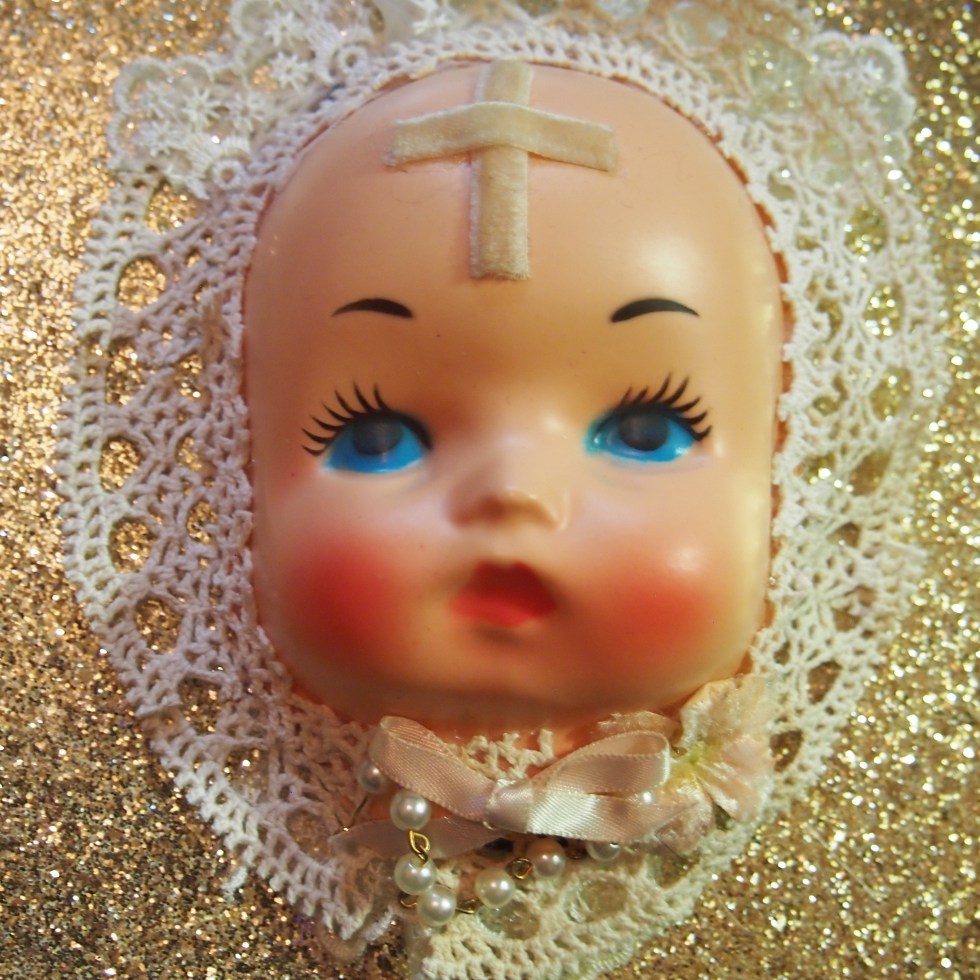 vintage doll face hat