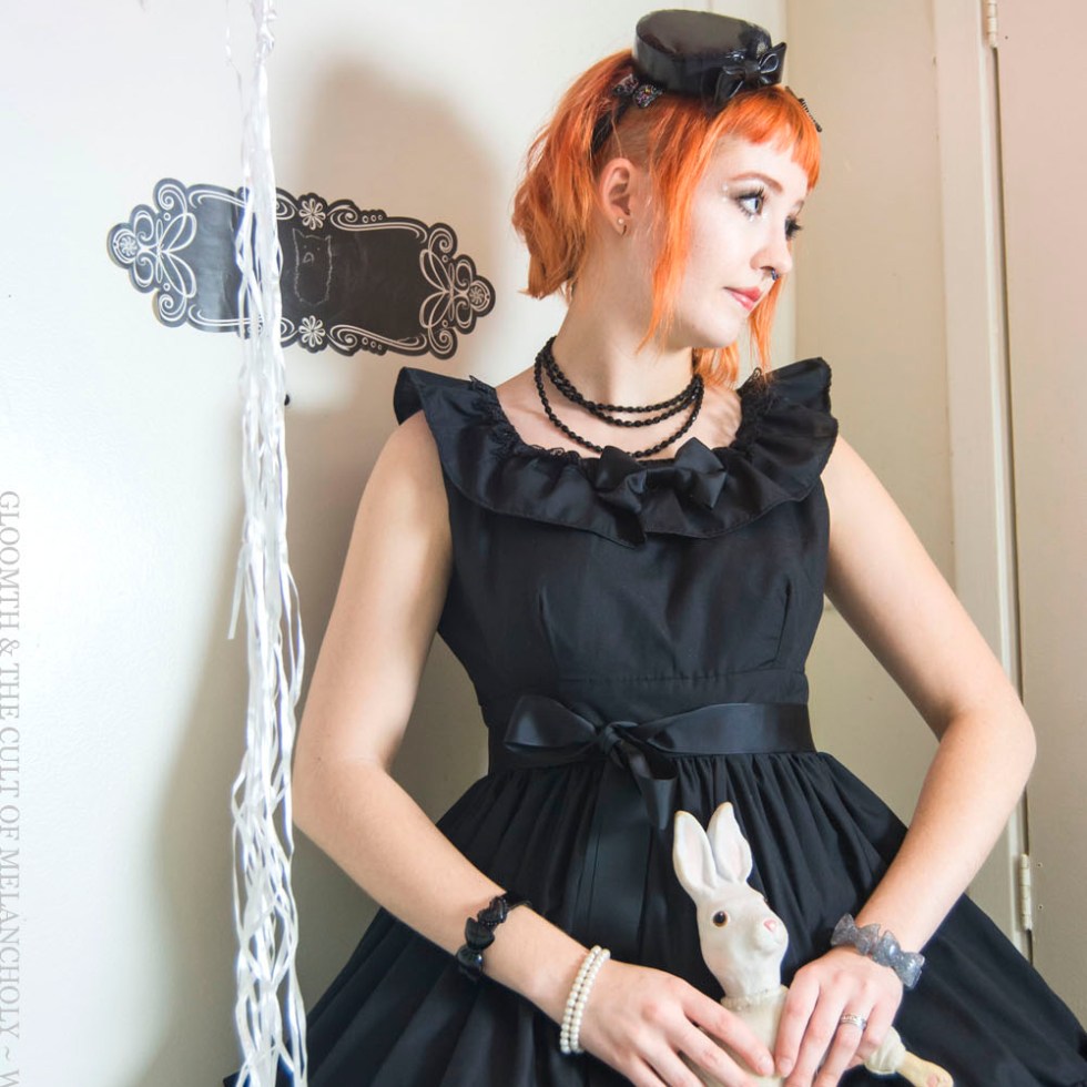 gothic bridesmaid dress