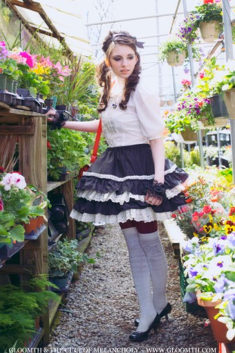 retro lolita skirt