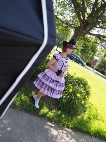 behind the scenes at lolita fashion photoshoot gloomth