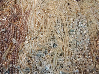 pearls and pale pink pearls rock and gemboree rock and mineral show 2015