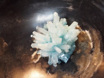 crystal formation in bowl