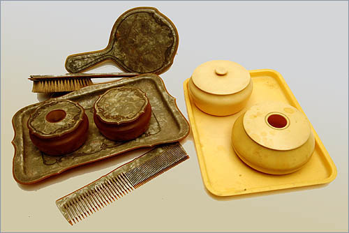 victorian hair vanity set