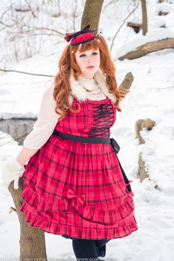 red plaid dress gloomth
