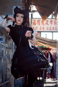 gothic lolita velvet dress gloomth