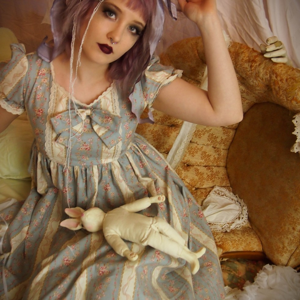 antique doll dress by gloomth