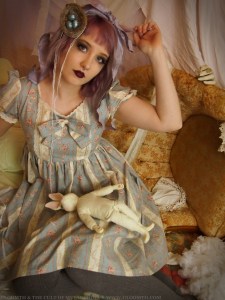 antique doll dress by gloomth