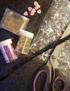 diy clear vinyl bow with glitter inside tutorial how to