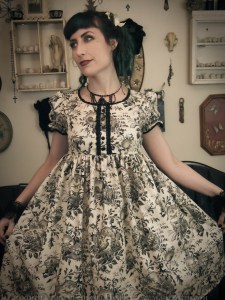 gloomth bird themed lolita dress