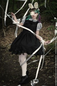 lolita girl with eyepatch and bunnyears by gloomth