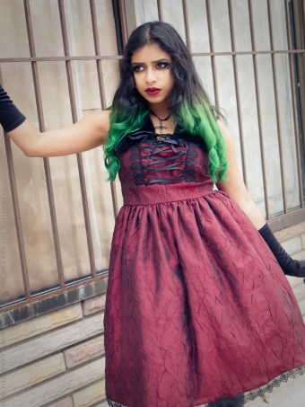 red taffeta gothic prom dressred taffeta gothic prom dress