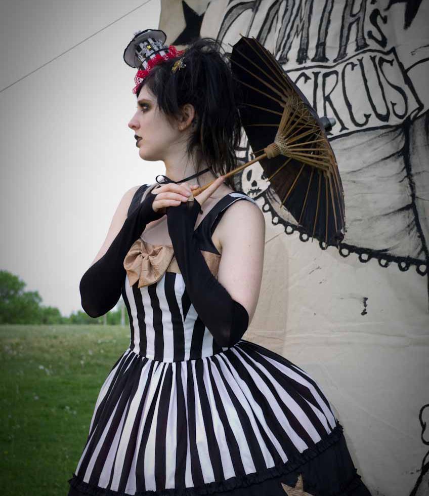 gothic circus dress gloomth