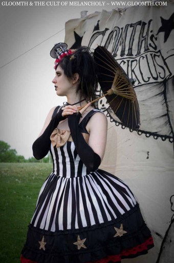 gothic circus dress gloomth
