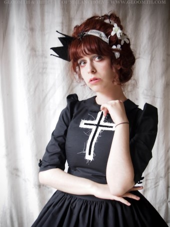gothic lolita dress with cross gloomth