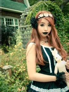 gothic garden photoshoot