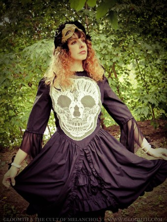 gothic skull dress gloomth
