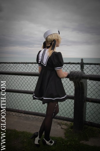 sailor collar babydoll dress