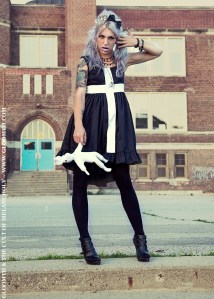 gothic dress with cross mourning glory