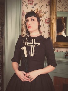 gothic dress with cross detail by gloomth