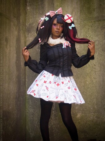 medical theme kawaii skater skirt gloomth