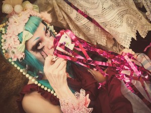 weird tea party photo