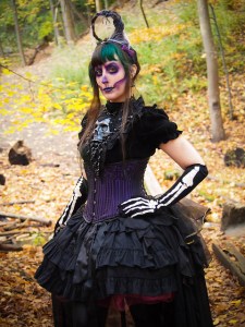gothic skeleton makeup victorian gloomth