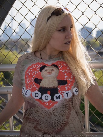 gloomth tshirt crusty toy bear victorian grunge