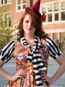 halloween print skater dress gloomth toronto canada