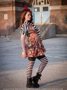 halloween print skater dress by gloomth