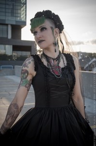 gloomth valance dress and purevile necklace