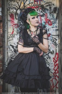 gothic fashion graffiti backdrop taeden hall photographer