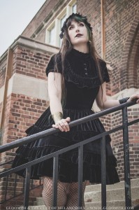 velvet gothic lolita outfit by gloomth in toronto canada