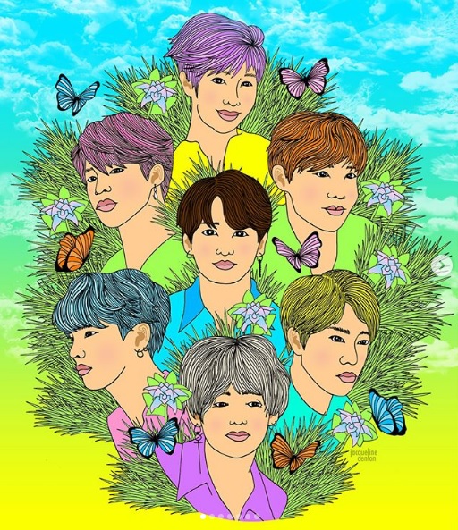 jacqueline denton bts fan art kpop