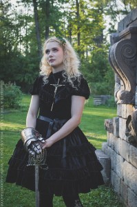 joan of arc outfit gloomth photoshoot halloween